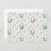 国の開花パターン ポストカード (正面/裏面)