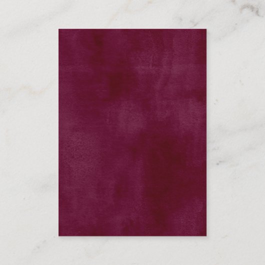 国の開花 |秋の結婚式ホテル宿泊施設 エンクロージャーカード (裏面)