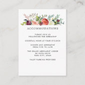 国の開花 |秋の結婚式ホテル宿泊施設 エンクロージャーカード (正面)