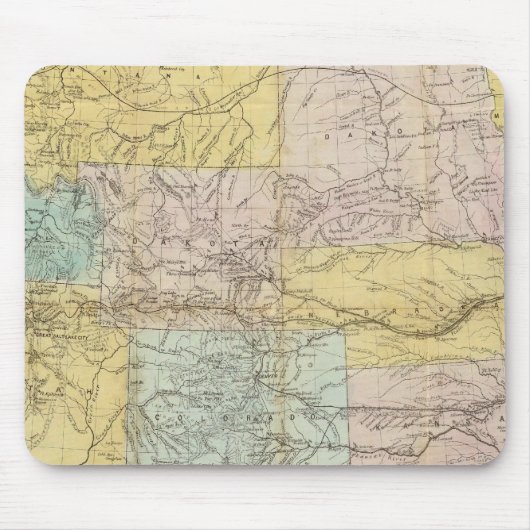 国の領土地統一された図 マウスパッド (正面)