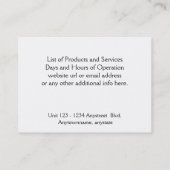 国の風化させた古い納屋および農場の塀 名刺 (裏面)