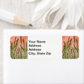 国の風景と風光明媚な景色の農村の主題。 ラベル (インサイチュ)