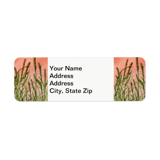 国の風景と風光明媚な景色の農村の主題。 ラベル (正面)