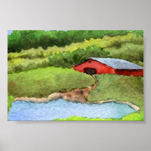 国の風景ミニポスター ポスター (正面)