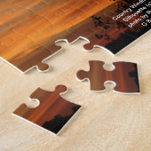 国の風車のシルエットのパズル ジグソーパズル (側面)