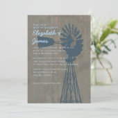 国の風車の結婚式招待状 招待状 (スタンド正面)