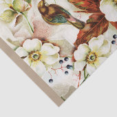 国の鳥の庭のヴィンテージの花 薄葉紙 (詳細)