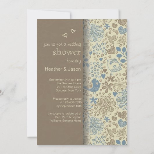 国の鳥の招待状 招待状 (正面)