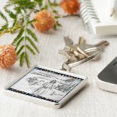 国の キーホルダー (側面)