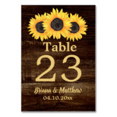 国ひま素朴わり木製テーブルカード テーブルナンバー (裏面)