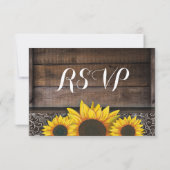 国ひま素朴わ花木婚式RSVPカード 出欠カード (裏面)