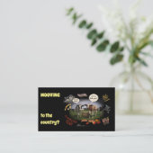 国への移動（カスタマイズ可能） 名刺 (スタンド正面)