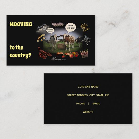 国への移動（カスタマイズ可能） 名刺 (正面/裏面)