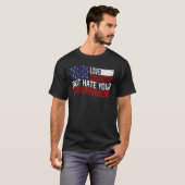 国を愛しても政府を憎む Tシャツ (正面フル)