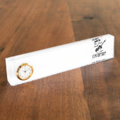 国を愛して デスクネームプレート (側面)