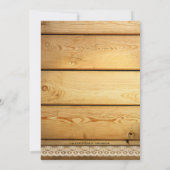 国を挙げての小さな結婚式または結婚後のパーティーの招待状 招待状 (裏面)