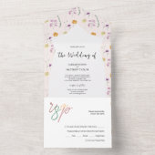 国を赤らせる妖精の庭 オールインワン招待状 (内側)