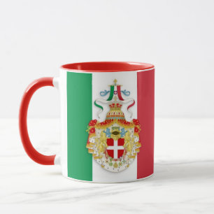 国イタリアンの記章を持つマグカップ国旗 マグカップ