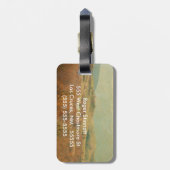 国イタリアン側の転がモノグラム荷物タグ ラゲッジタグ (裏面縦)