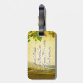 国イタリアン側ワイナリーモノグラム荷物タグ ラゲッジタグ (裏面縦)