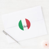 国イタリアン国国旗のシール,イタリア ラウンドシール (封筒)