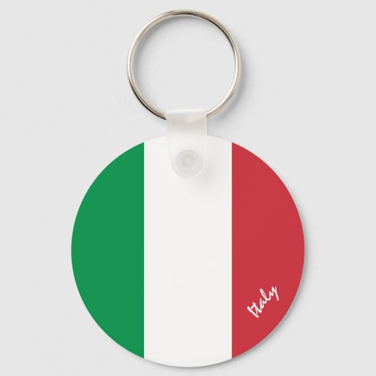 国イタリアン旗とイタリアの休日,愛国者/スポーツ キーホルダー (裏面)