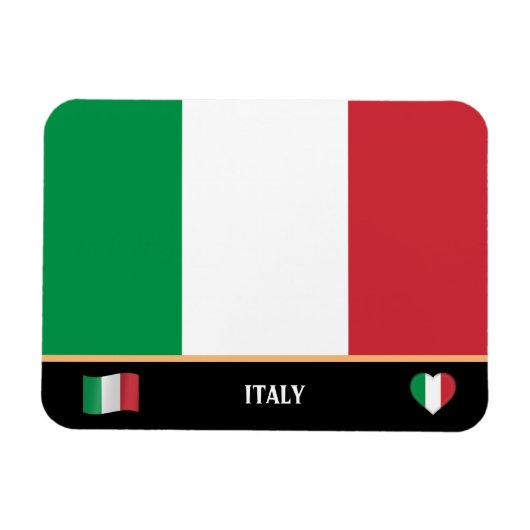 国イタリアン旗イタリアン旅行/イタリア マグネット (横)