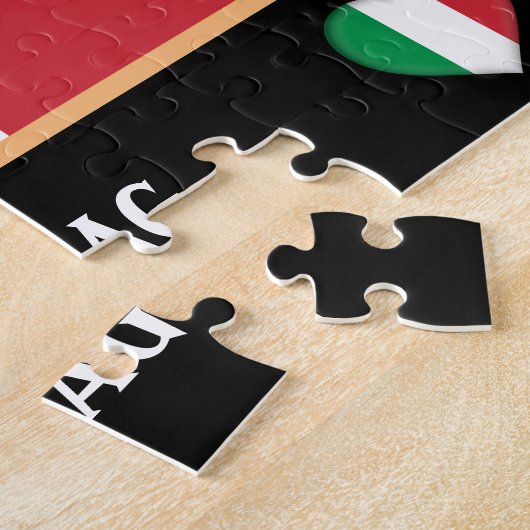 国イタリアン旗イタリアン/イタリア ジグソーパズル (側面)