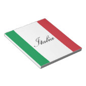 国イタリアン旗 – イタリア国旗 – Italia ノートパッド (アングル)