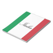 国イタリアン旗 – イタリア国旗 – Italia ノートパッド (回転)