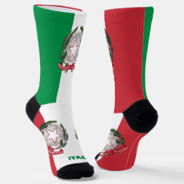 国イタリアン旗，イタリア地球に優しプレミアム ソックス