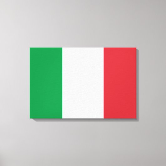 国イタリアン旗（イタリア） キャンバスプリント (正面)