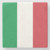 国イタリアン旗（イタリア） ストーンコースター (正面)