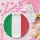 国イタリアン旗（イタリア） ペーパープレート (パーティー)