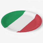 国イタリアン旗（イタリア） ペーパープレート (アングル)