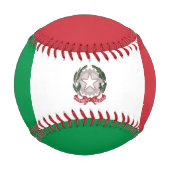 国イタリアン旗，イタリア，モノグラム/野球ボール 野球ボール (裏面)