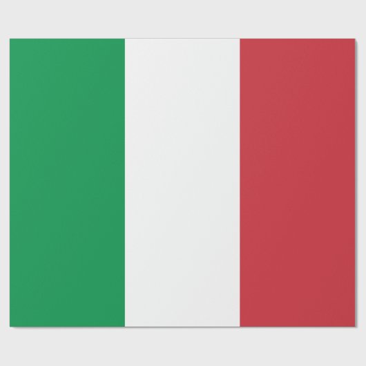 国イタリアン旗(イタリア) ラッピングペーパー (フラット)