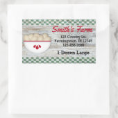 国エッグカスタムステッカー 長方形シール (バッグ)