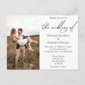 国エレガントの結婚式の写真 インビテーションポストカード