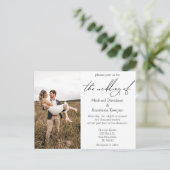 国エレガントの結婚式の写真 インビテーションポストカード