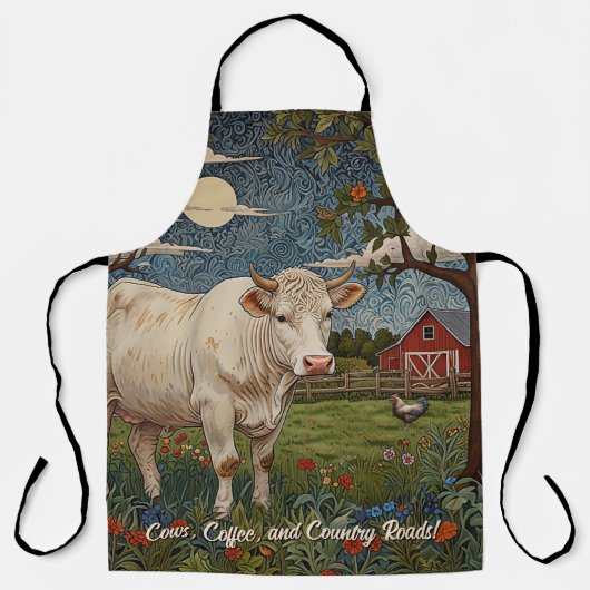 国エレガントシックboho牛ファーム エプロン (正面)