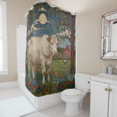 国エレガントシックboho牛ファーム シャワーカーテン (インサイチュ)