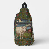 国エレガントシックboho牛ファーム スリングバッグ (正面)