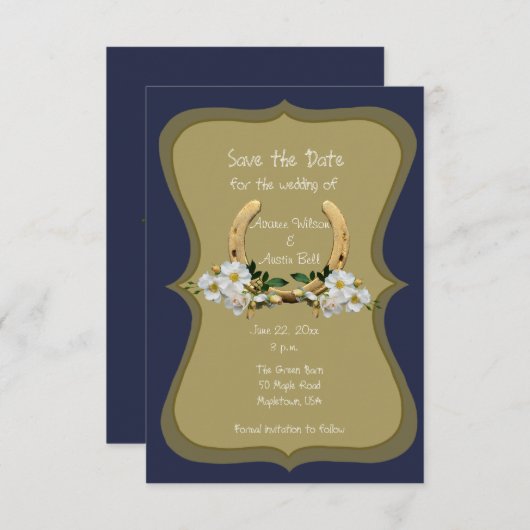 国エレガントスタイル海軍と金ゴールド セーブザデート (正面/裏面)