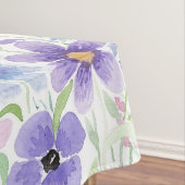 国エレガントピンク紫ブルー水彩花 テーブルクロス (インサイチュ)
