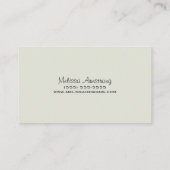 国エレガントフローラ両面 名刺 (裏面)