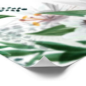 国エレガントフローラ縁どポスター ポスター (角)