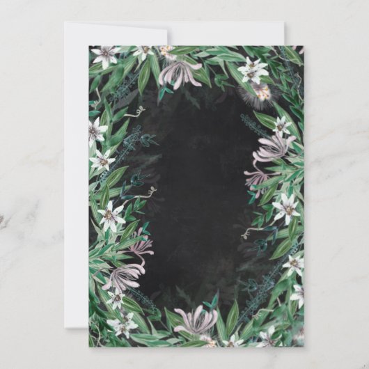 国エレガントフローラ縁ど招待 招待状 (裏面)