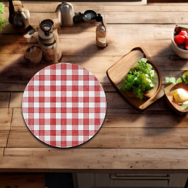国エレガント側ピクニックホワイトレッド市松模様に カッティングボード