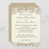 国エレガント婚式 招待状 (正面/裏面)